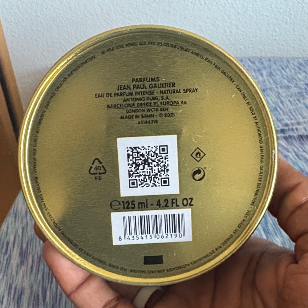 Jean Paul Gaultier Gold Perfume Lid